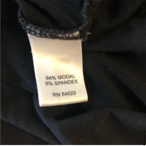 Banana Republic fitted black stretch long sleeve crew neck top - Picture 7 of 7